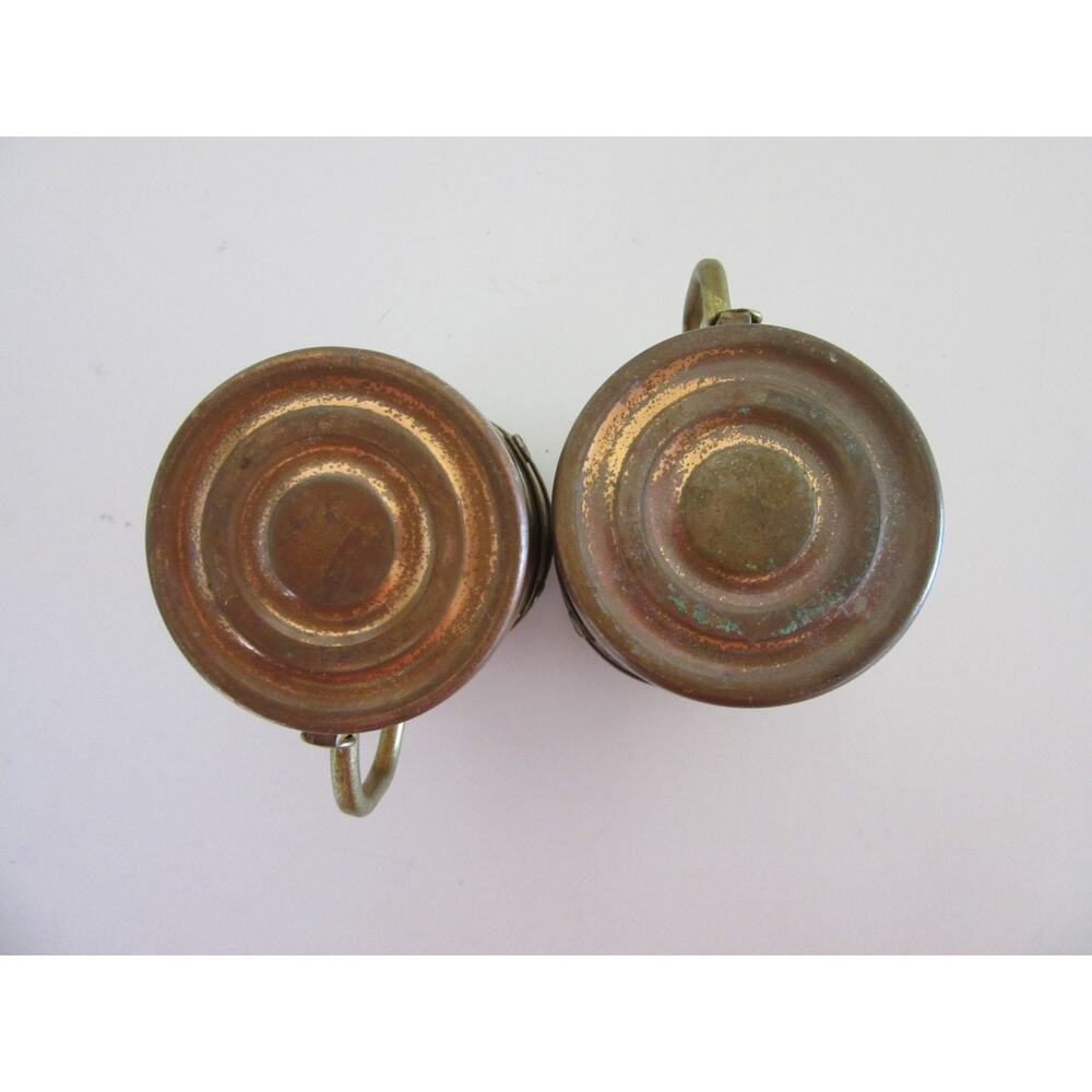 Copper Set of Salt & Pepper Shakers Vintage - Picture 4 of 4